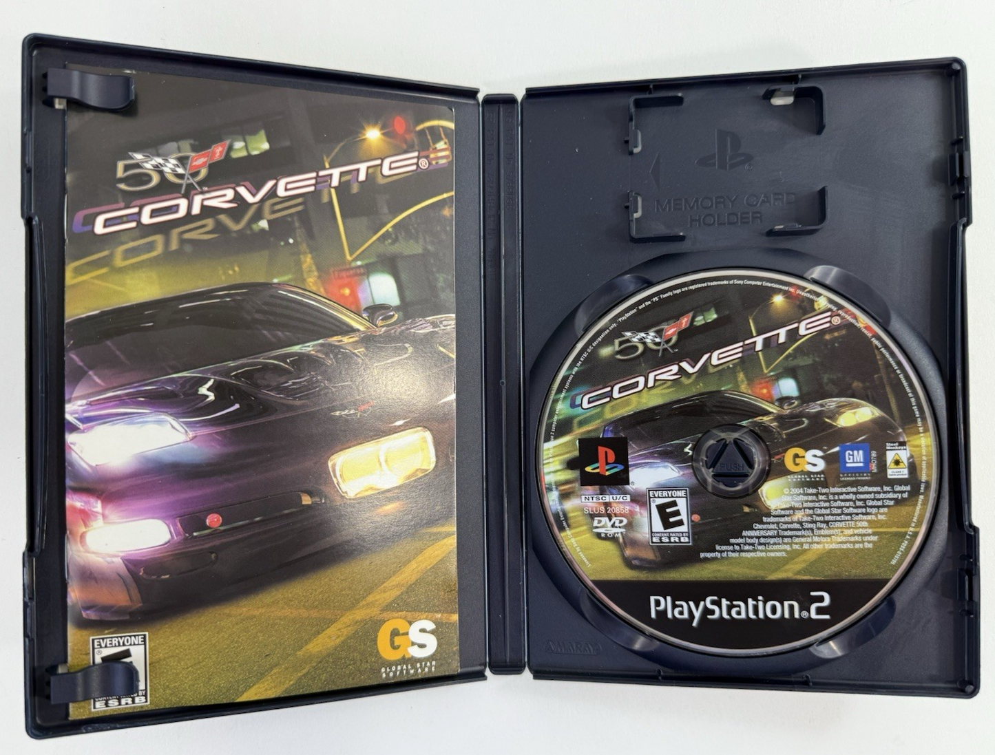 Corvette (Sony PlayStation 2, 2004) Game Case Manual - Tested and Working
