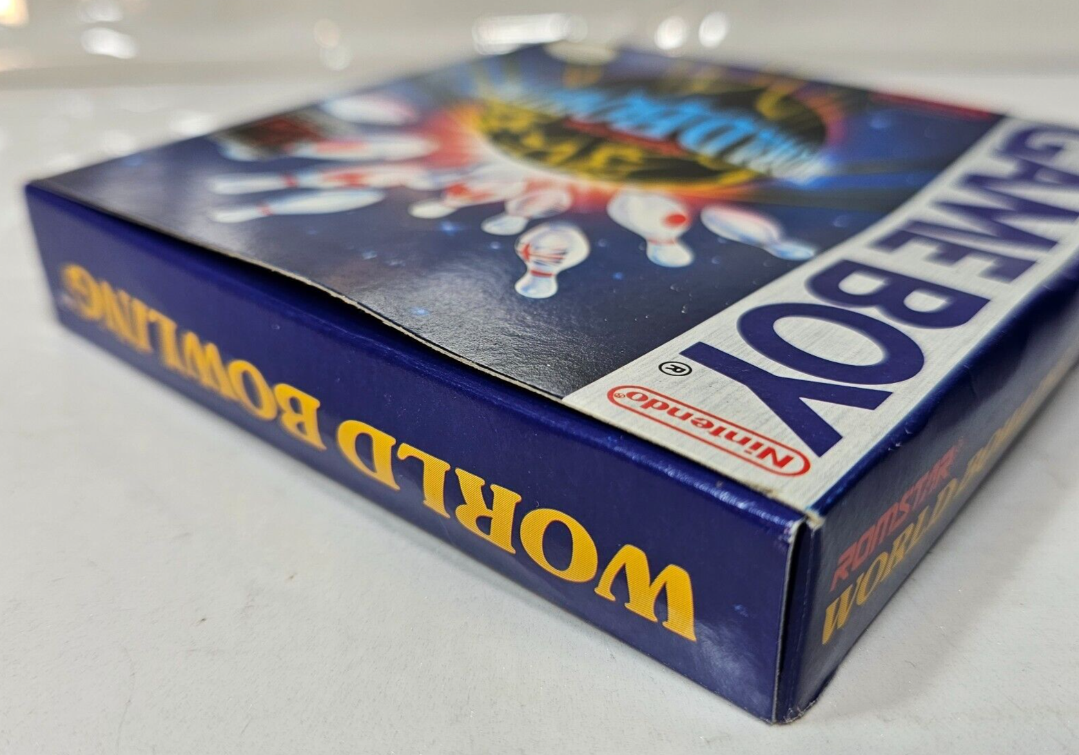 World Bowling (Nintendo Game Boy, 1990) Game Box Manual Poster Inserts - Tested