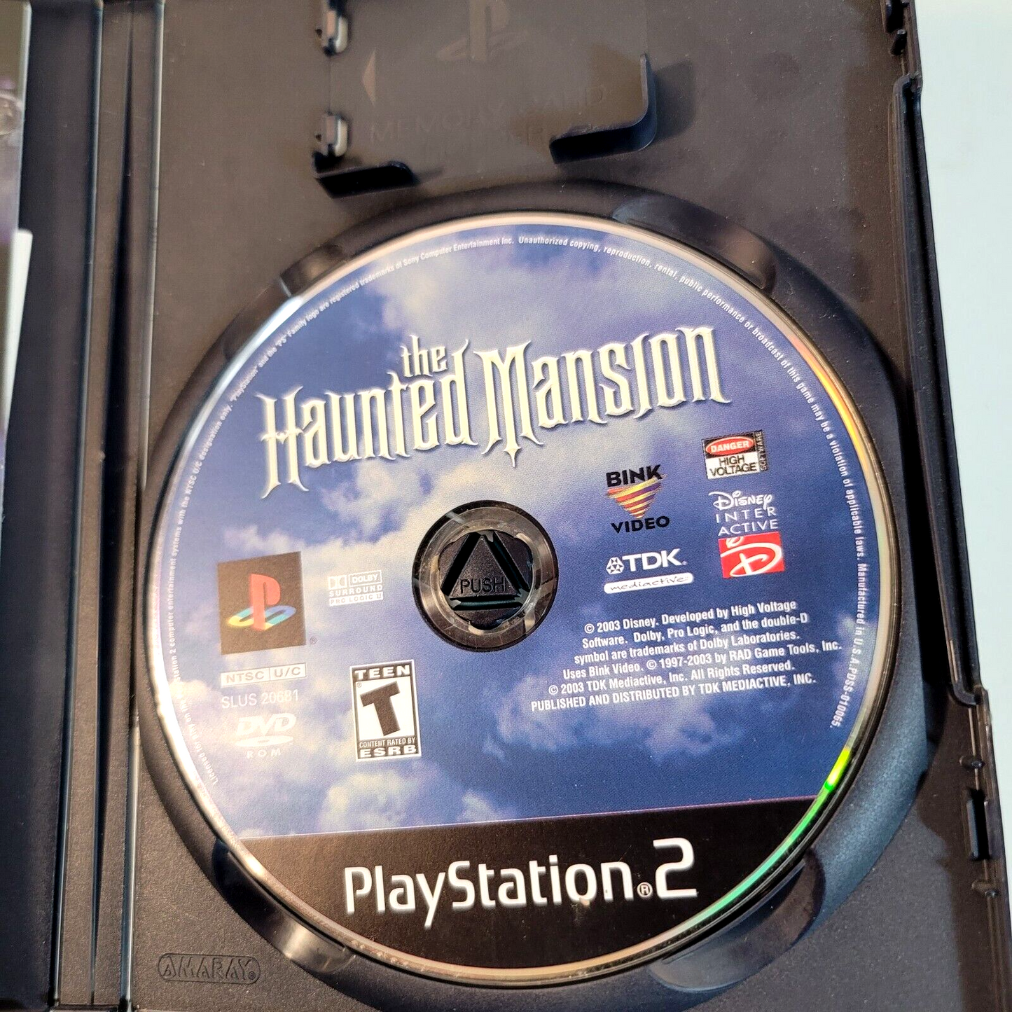 Disney's The Haunted Mansion (Sony PlayStation 2, 2003) Game Case Manual - Works