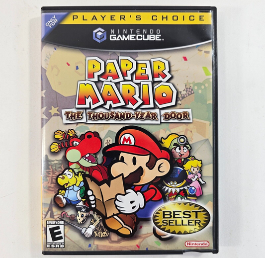 Paper Mario: The Thousand-Year Door (GameCube, 2004) Game Case Inserts - Tested