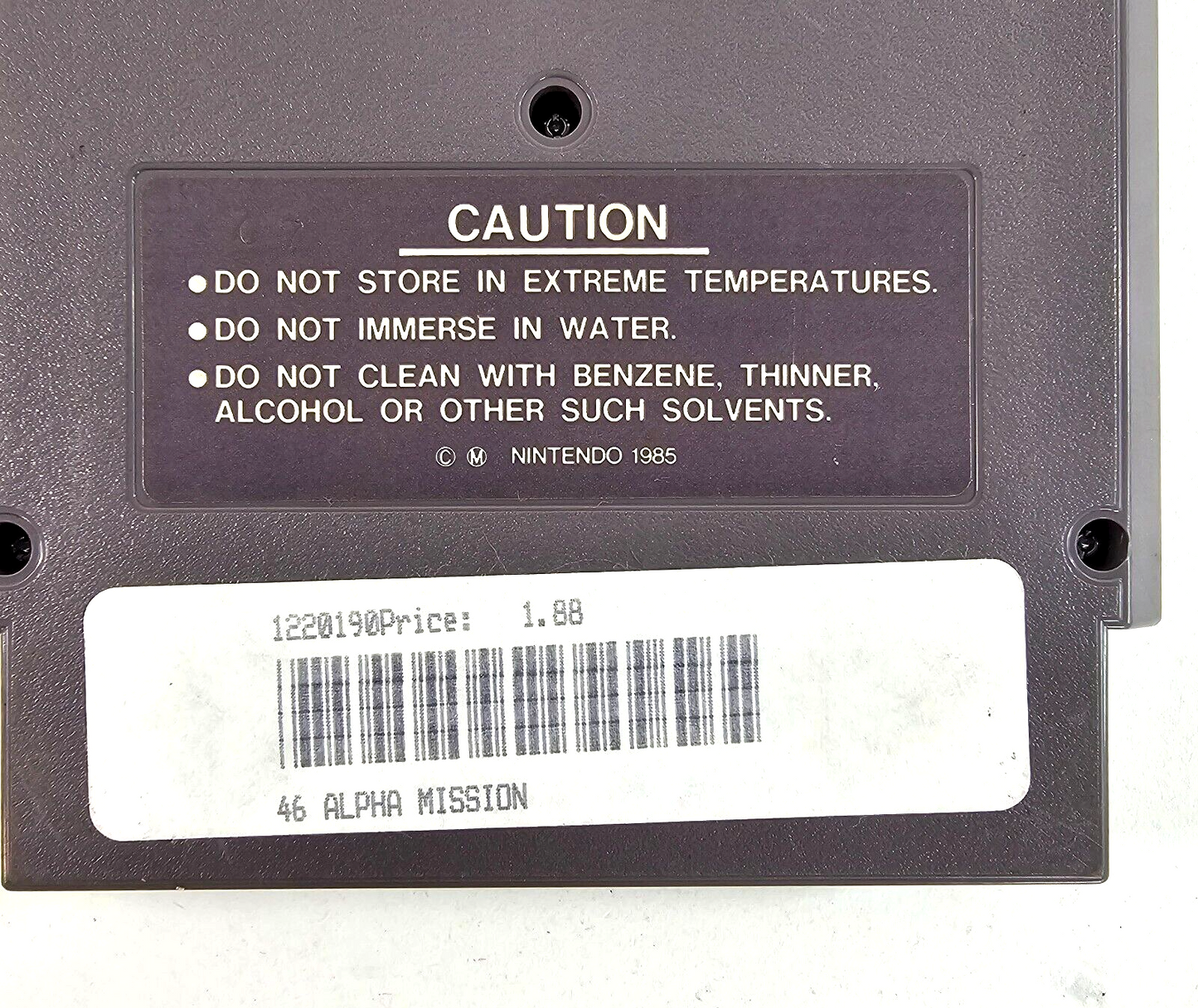 Alpha Mission (Nintendo Entertainment System, 1987) Authentic Cartridge Only