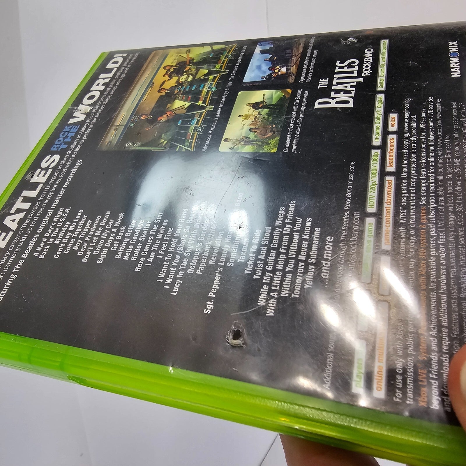 Beatles: Rock Band (Microsoft Xbox 360, 2009) Game Case Manual Insert - Tested