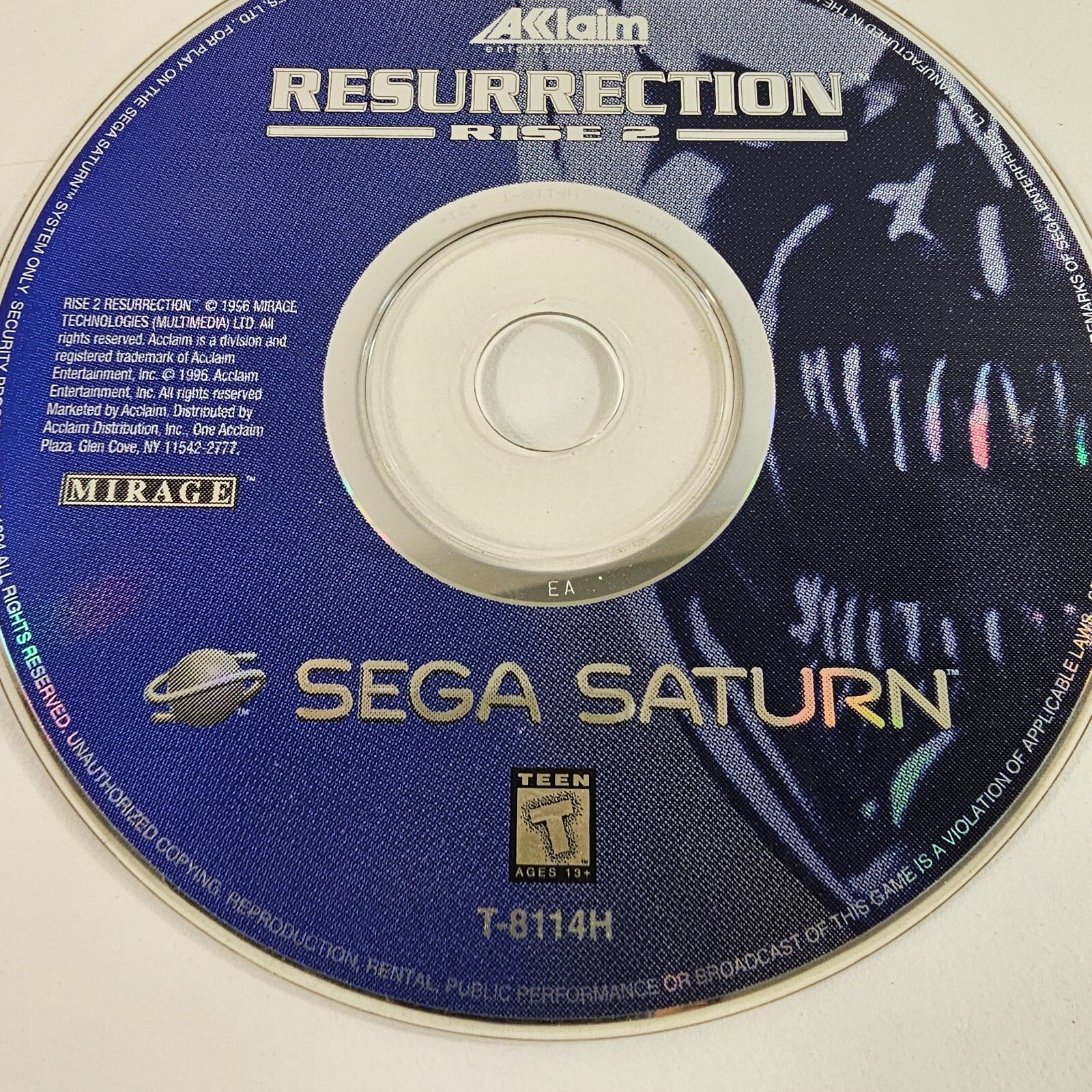 Rise 2: Resurrection (Sega Saturn, 1996) Game Disc Only - READ