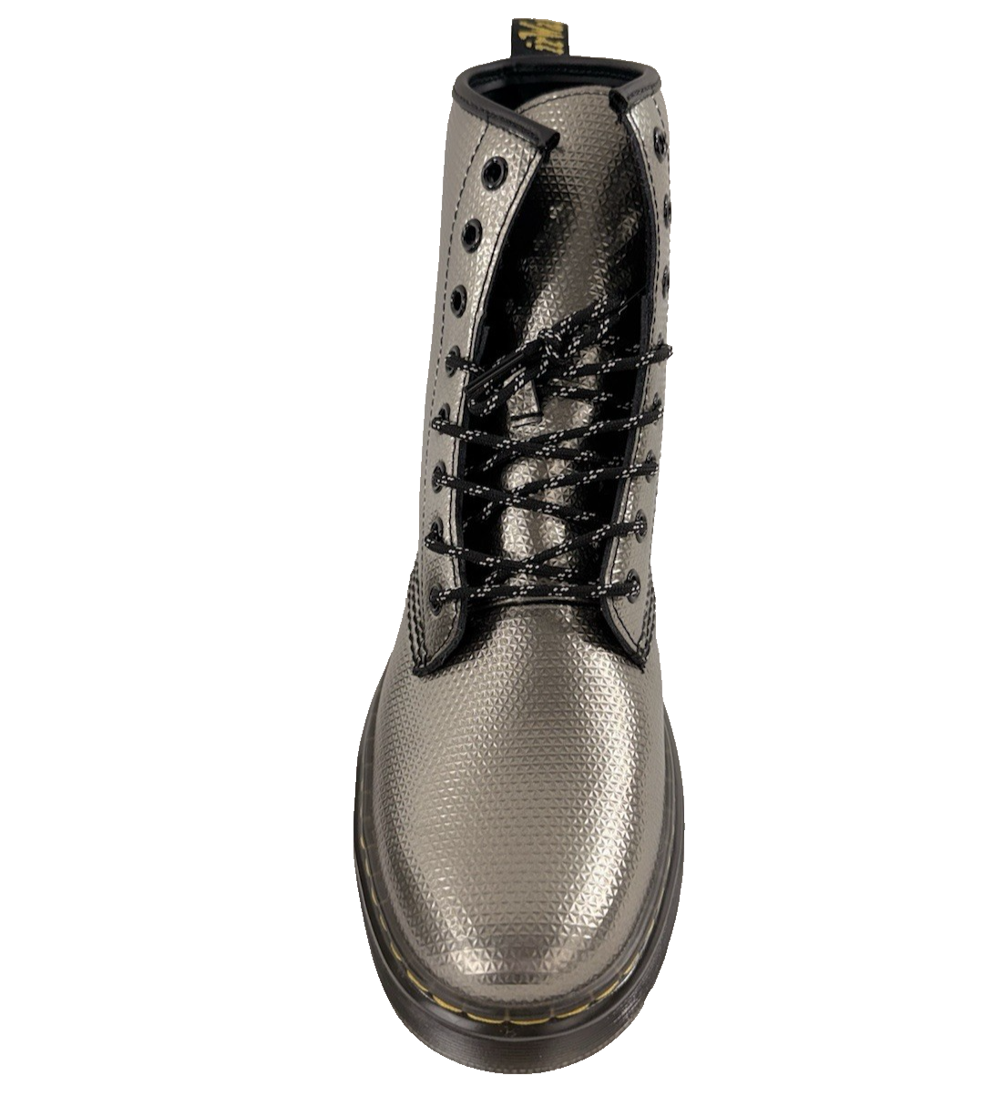Doc Martens Zavala Metallic Textured Leather 8-Eye Unisex Boots Men's US Size 8