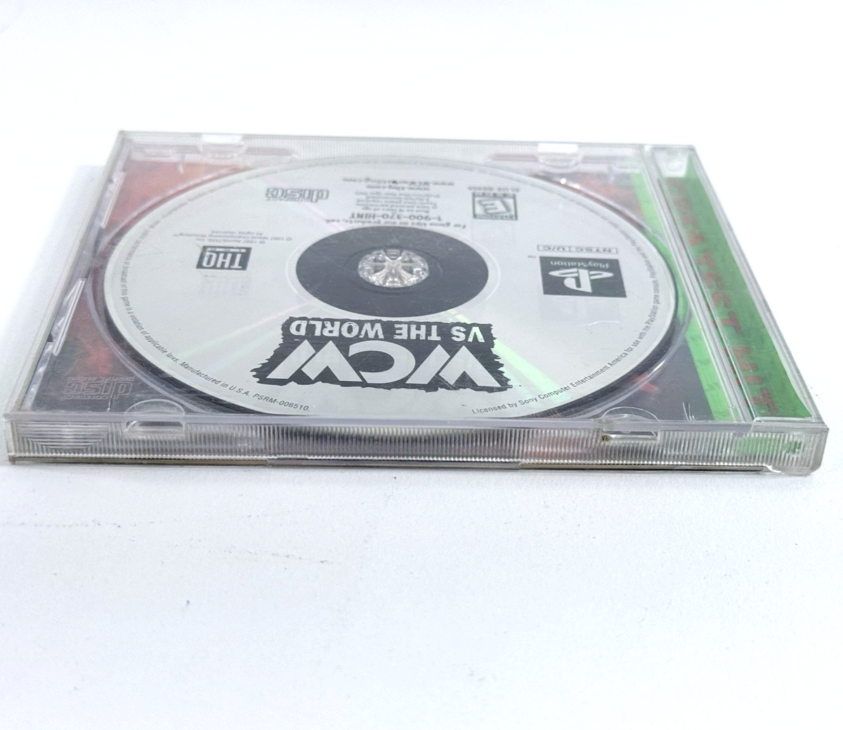 WCW vs. The World (Sony PlayStation 1, 1997) Game and Case - Tested and Working