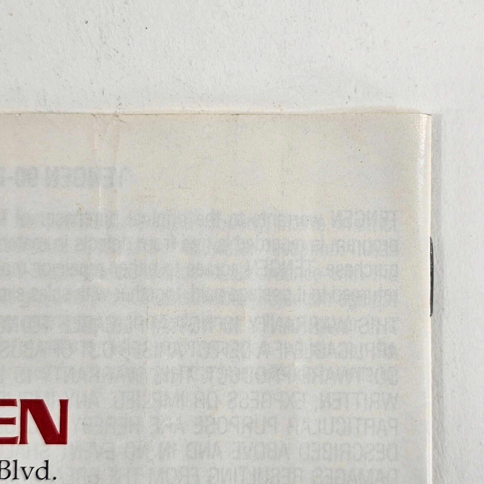 PAC-MAN (Nintendo Entertainment System, 1990) Gold Instruction Booklet Only