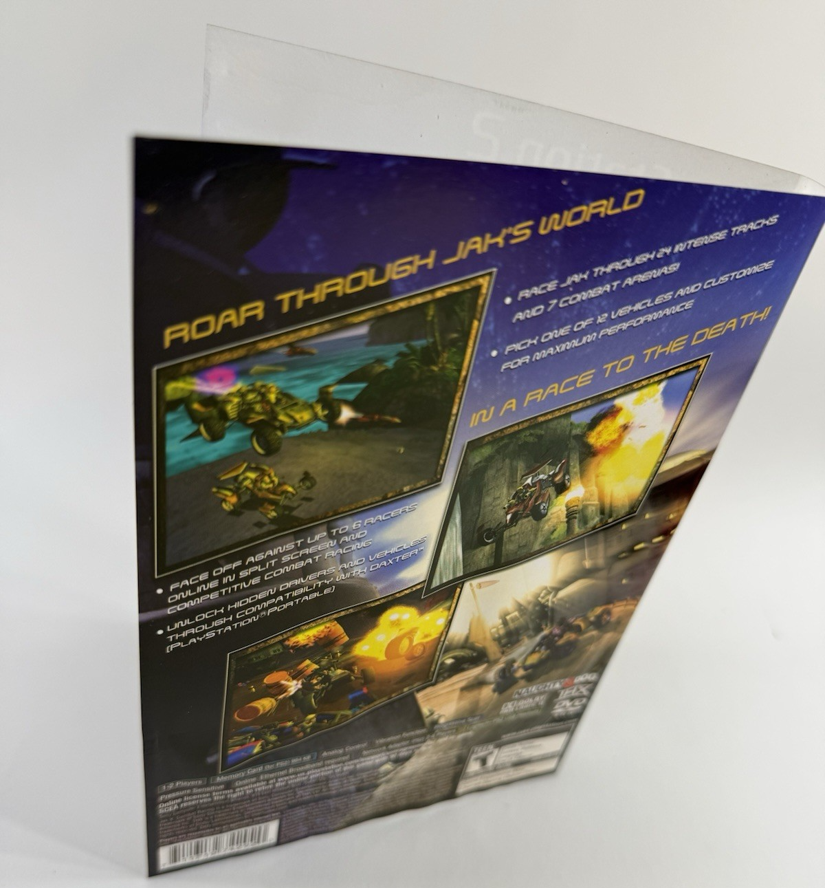 Jak X: Combat Racing (PlayStation 2, 2006) Game and Case - Tested And Working