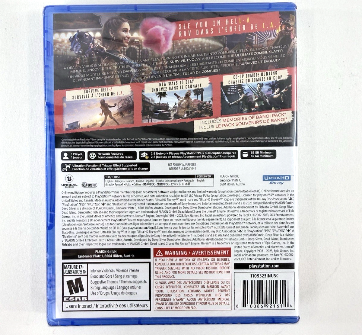 Dead Island 2: Day One Edition (Sony PlayStation 5, 2023) New, Factory Sealed