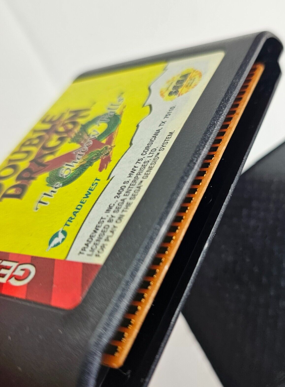 Double Dragon V: The Shadow Falls (Sega Genesis, 1994) Game and Case - Tested