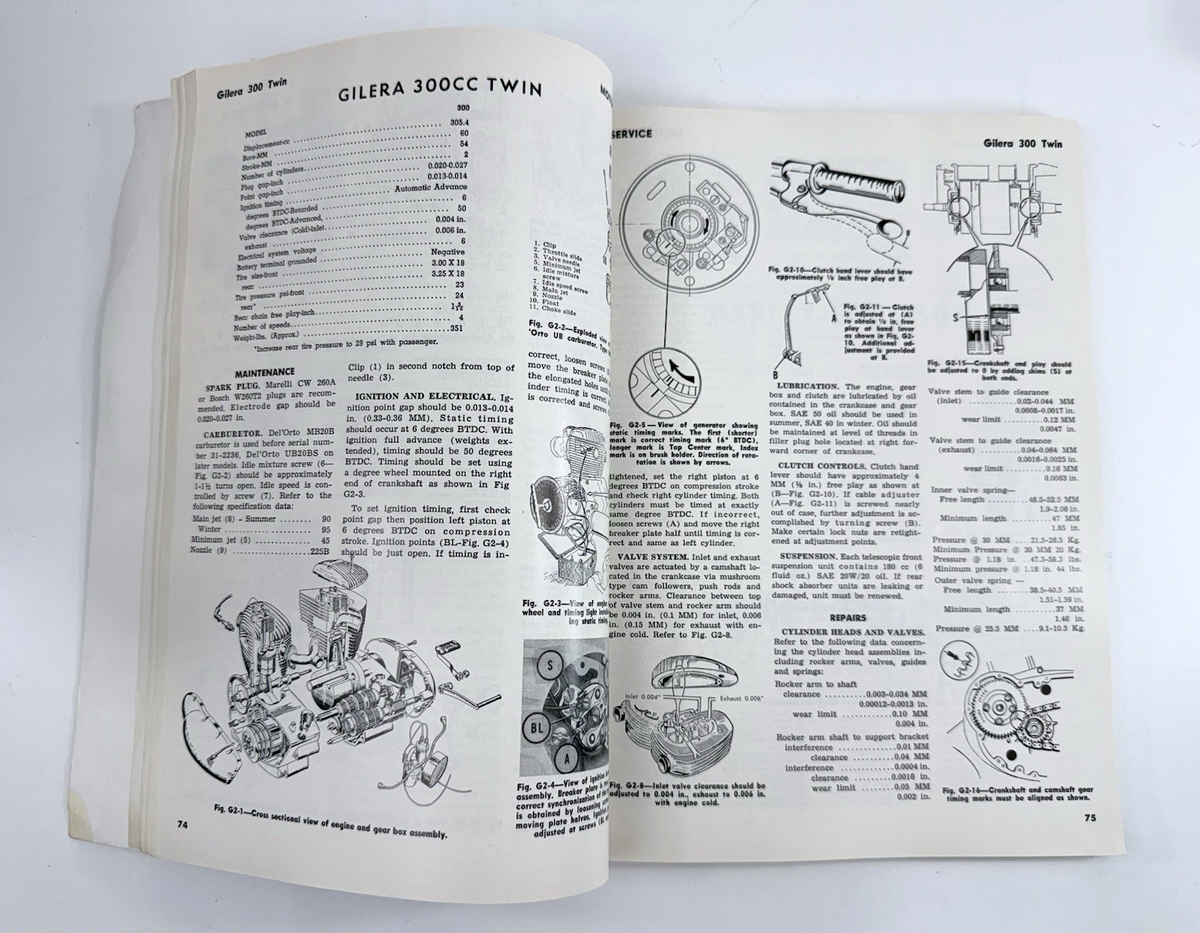 Motorcycle 4-Stroke Service Manual Third Edition. Vol. 2 (Softcover, 1972)