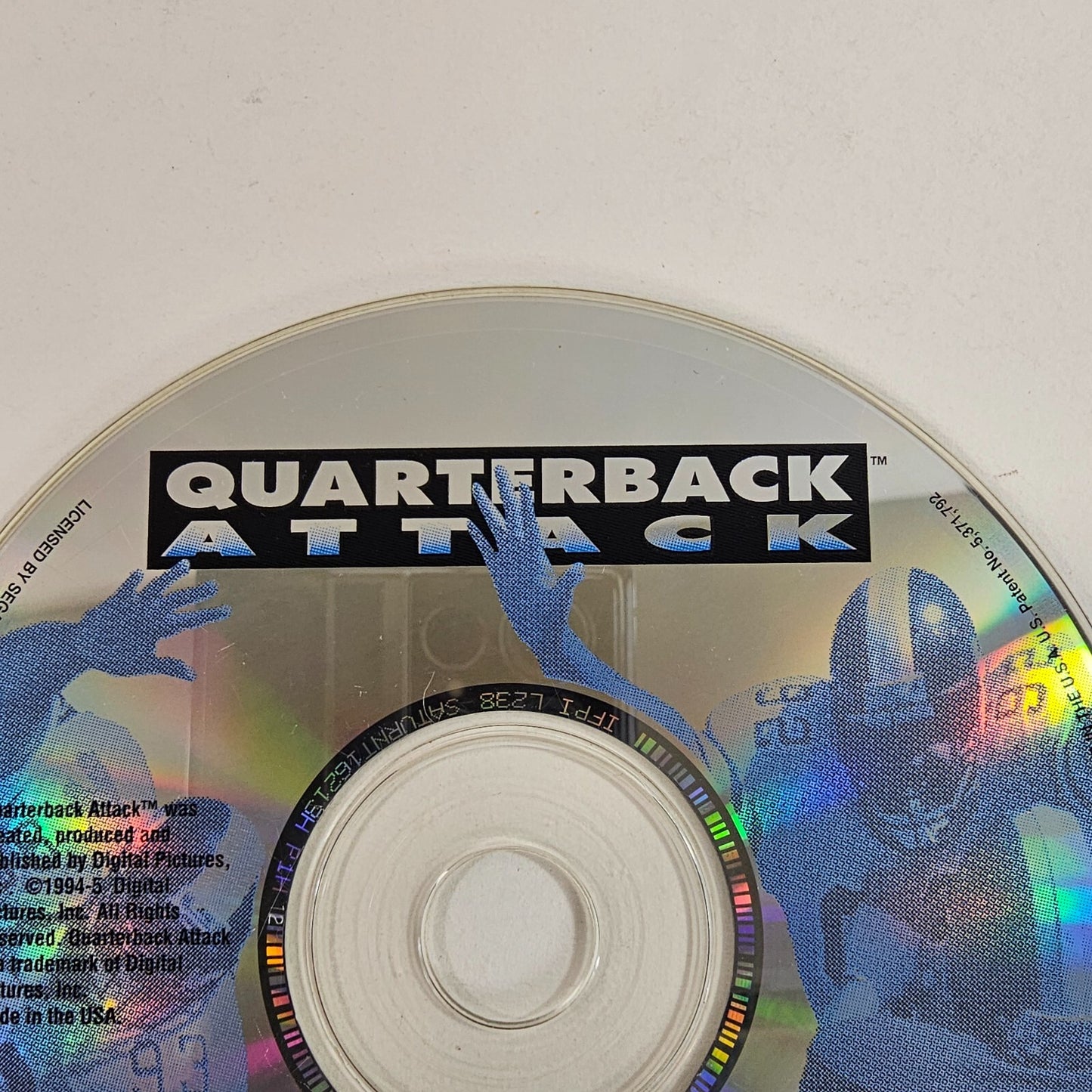 Quarterback Attack With Mike Ditka (Sega Saturn, 1995) Game Disc
