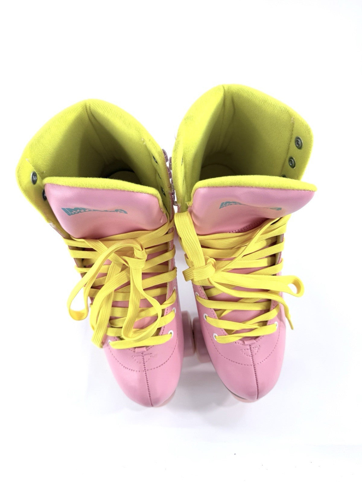 Impala Rollerskates US10 Women's A126-58817 Pink/Yellow Vegan Rollerskates - New