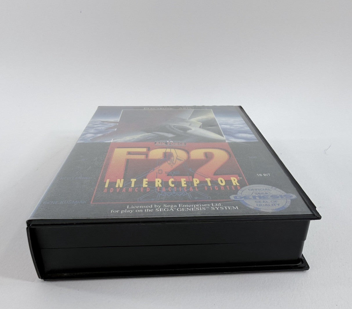 F22 Interceptor (Sega Genesis, 1991) Game, Case, Manual - Tested and Working