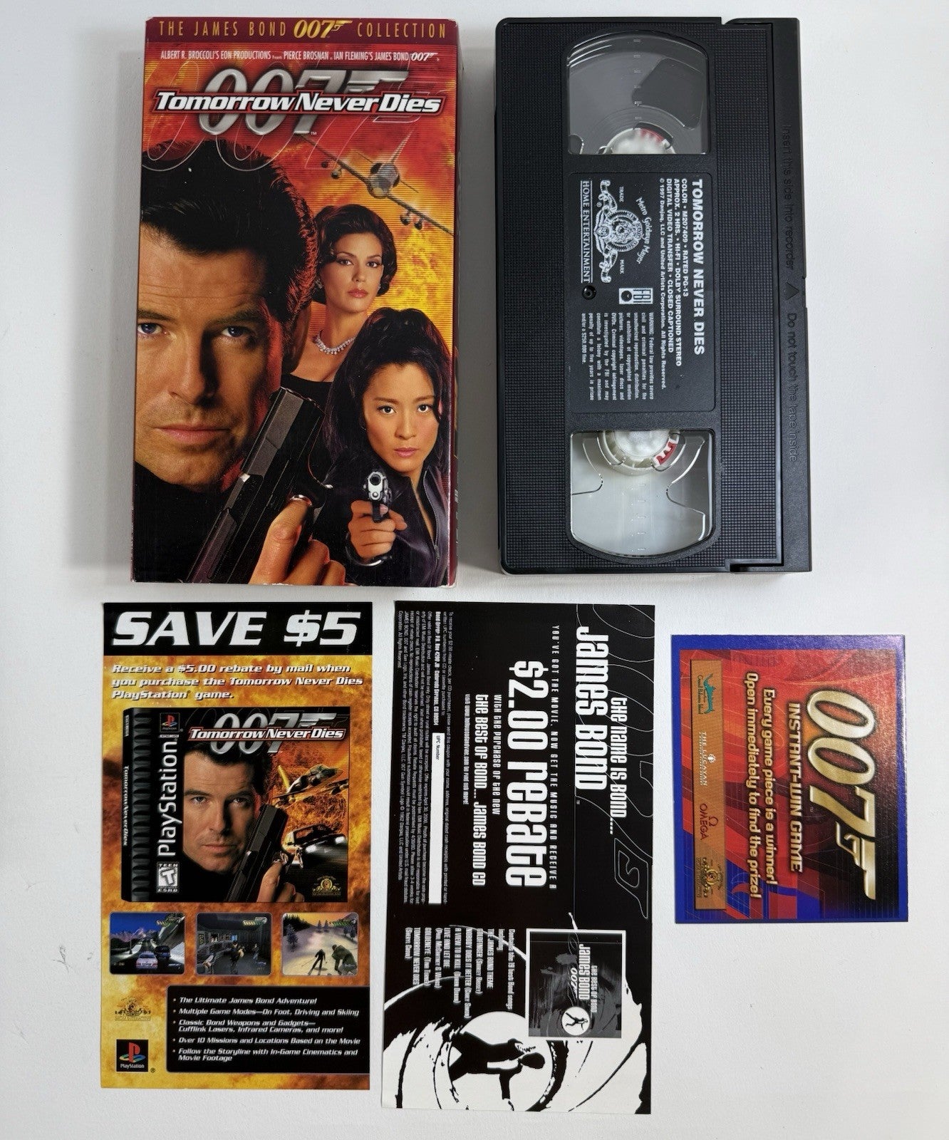 Tomorrow Never Dies (VHS Bundle) The World Is Not Enough - Pierce Brosnan 007