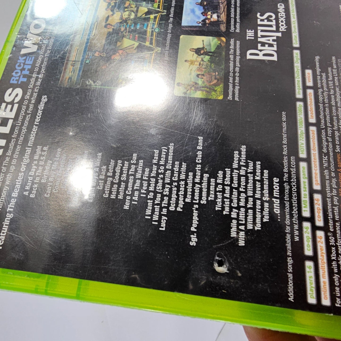 Beatles: Rock Band (Microsoft Xbox 360, 2009) Game Case Manual Insert - Tested