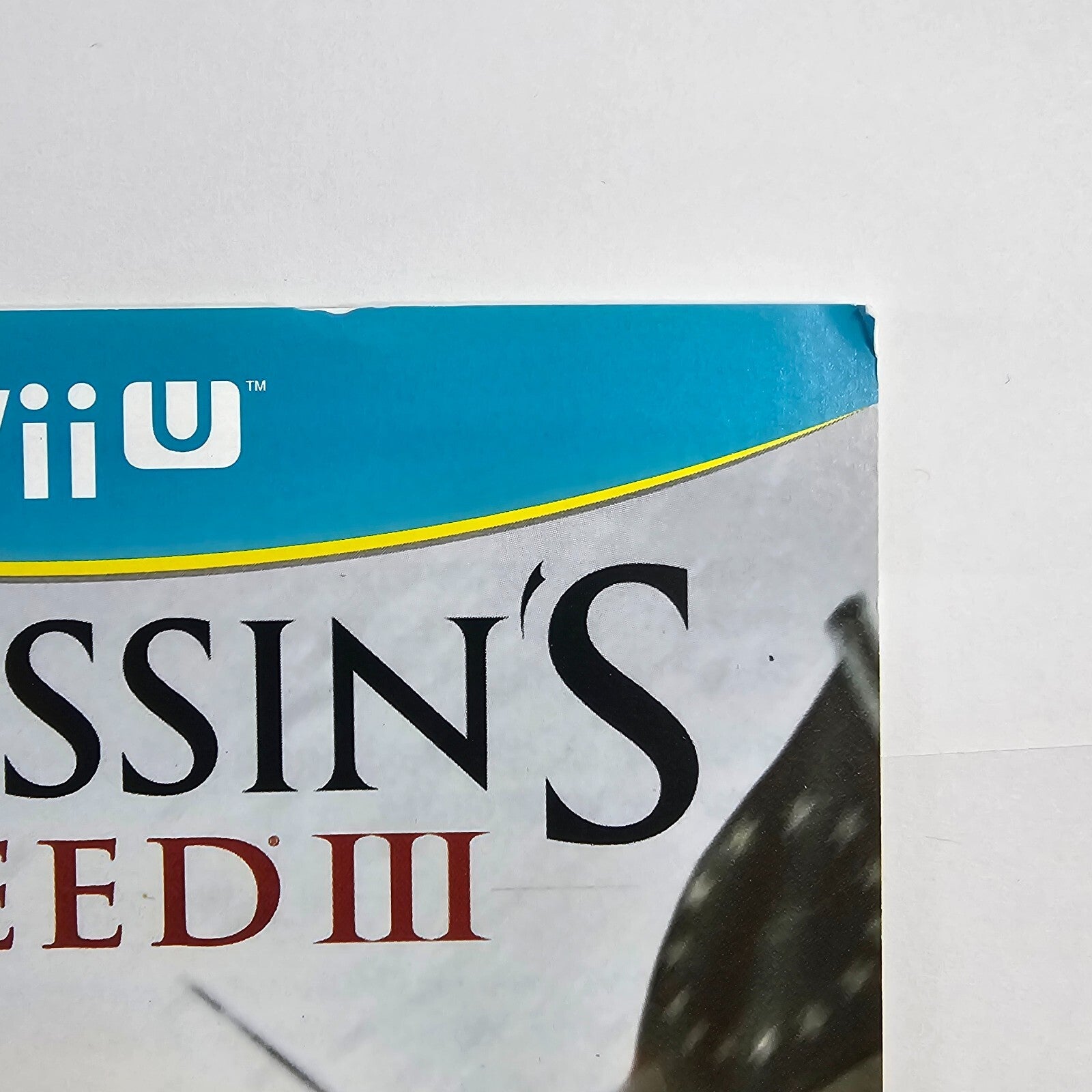 Assassin's Creed III (Nintendo Wii U, 2012) Game Case Manual - Tested