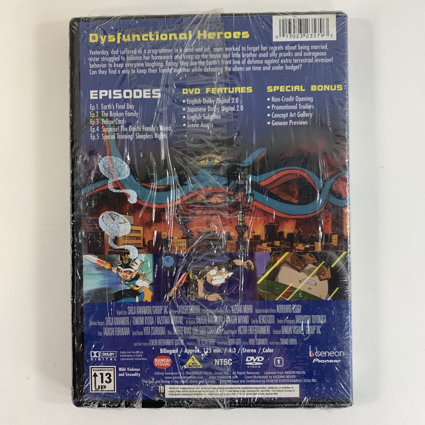 The Daichis: Earths Defense Family: Vol. 1: Dysfunctional Heroes (DVD, 2004) NEW