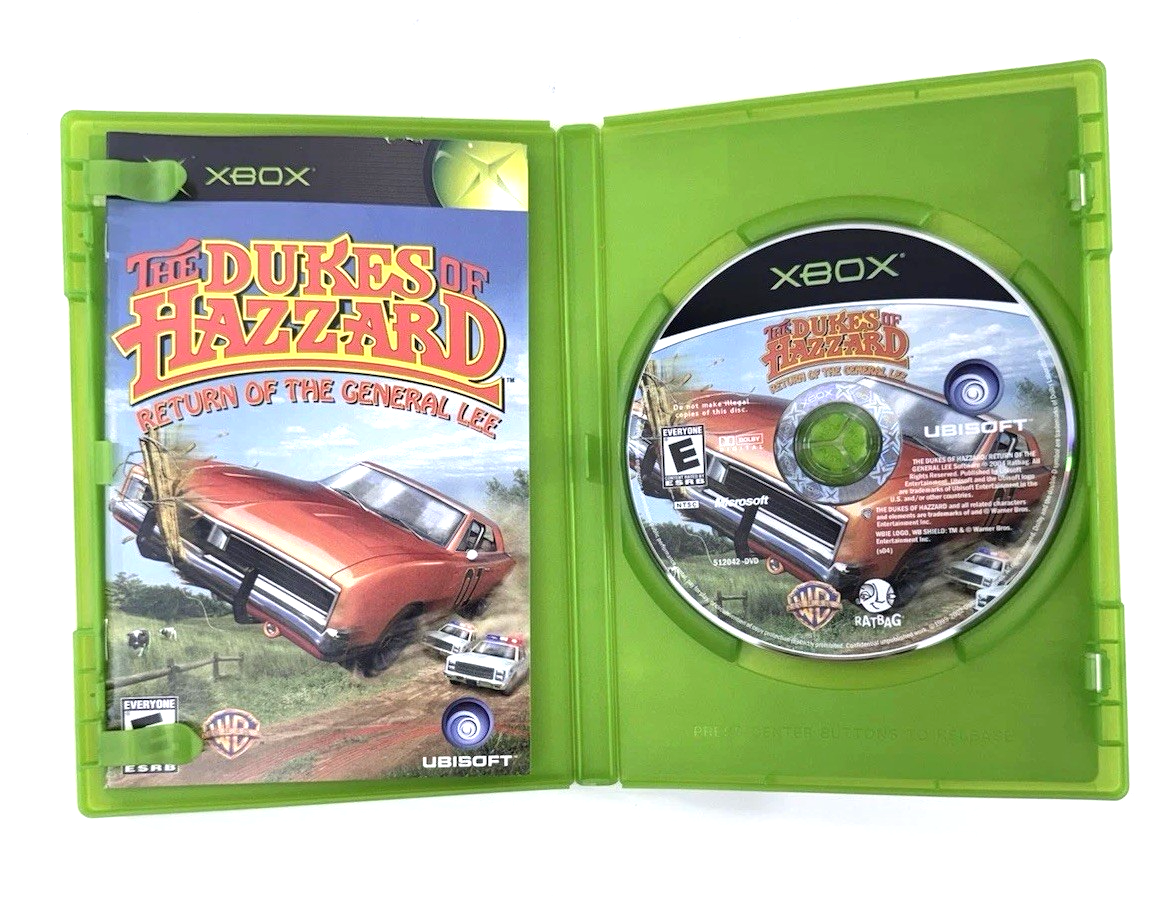 Dukes of Hazzard: Return of the General Lee (Xbox, 2004) Game Case Manual Reg.