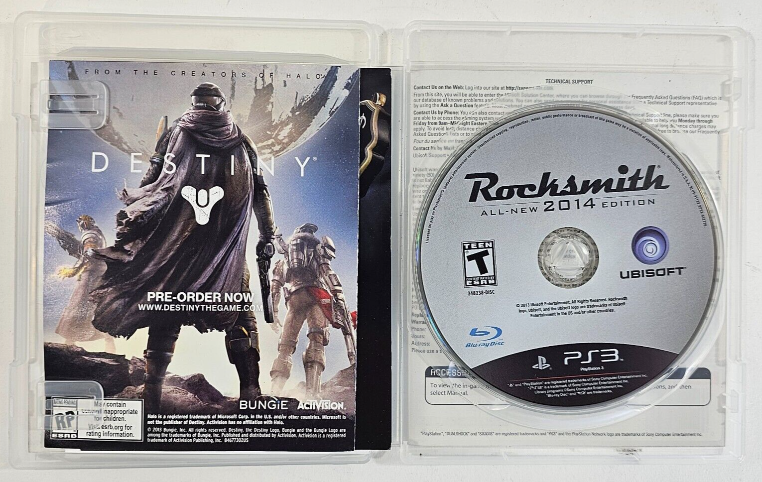 Rocksmith -- 2014 Edition (Sony PlayStation 3, 2013) Game Case Manual Inserts