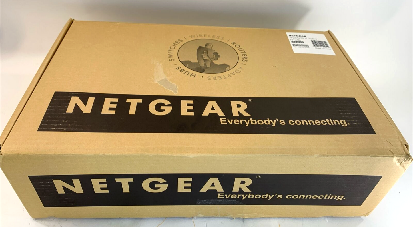 Netgear FS750NA -  48-Port Switch - 2 Gig Slots - New, Open Box