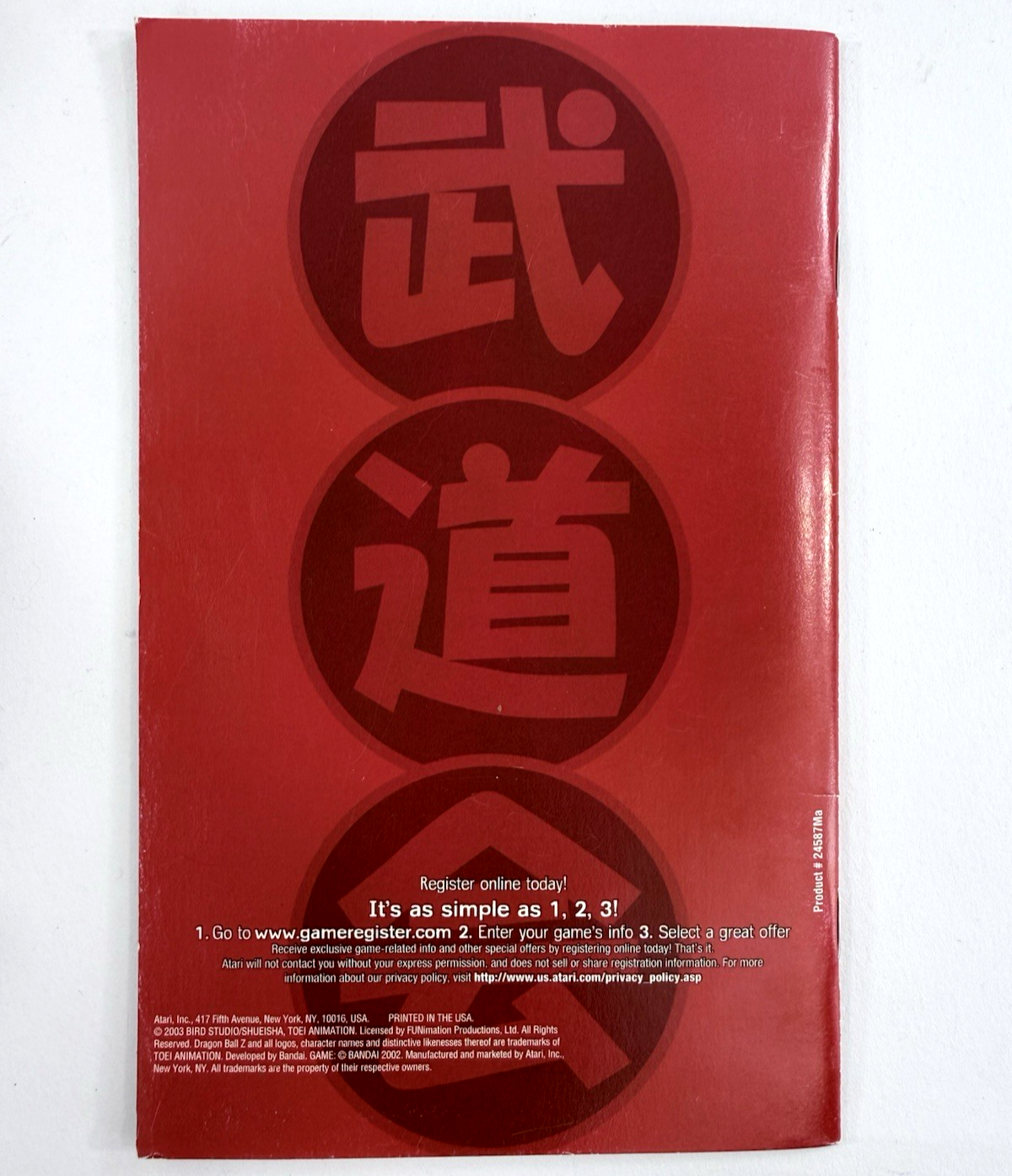 Dragon Ball Z: Budokai (Sony PlayStation 2, 2002) Game, Case, Manual - Tested