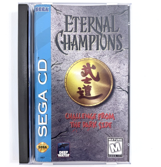 Eternal Champions (Sega CD, 1994) Cover Art , Manual, Registration - No Game