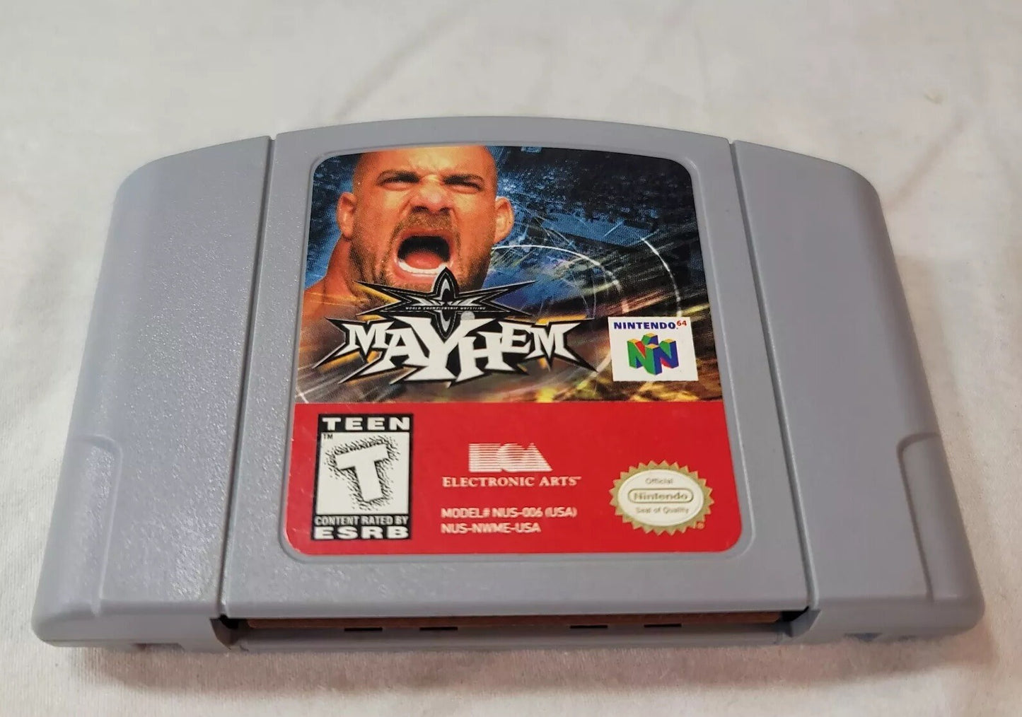 WCW Mayhem (Nintendo 64, 1999) Game Cartridge - Tested and Working