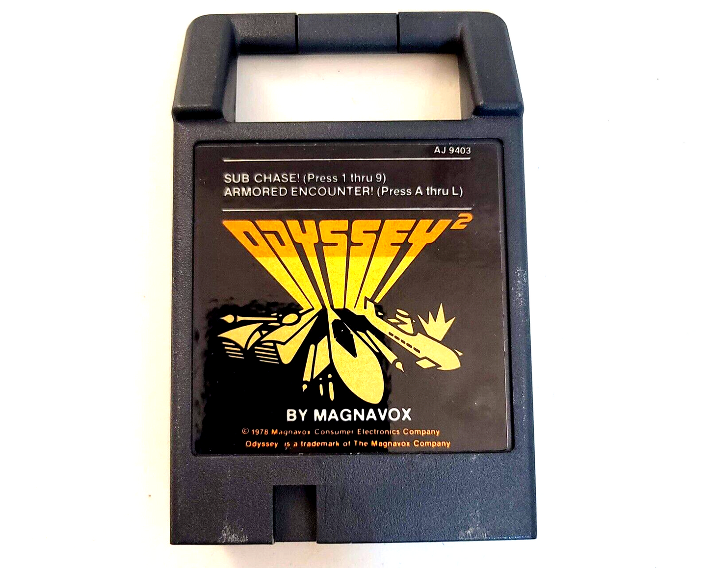 Armored Encounter/Sub Chase (Magnavox Odyssey 2, 1978) Game Case Manual - Tested
