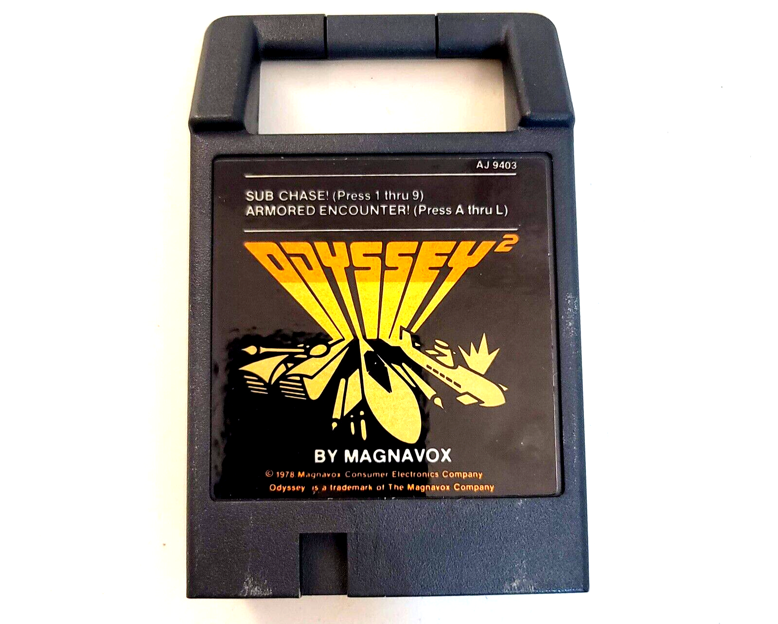 Armored Encounter/Sub Chase (Magnavox Odyssey 2, 1978) Game Case Manual - Tested
