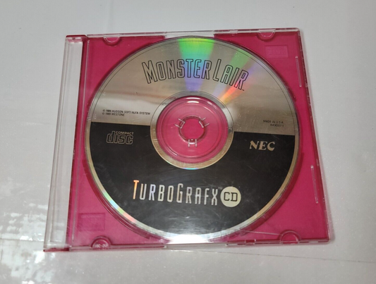 Monster Lair (TurboGrafx-CD, 1989) Authentic Game Disc Only