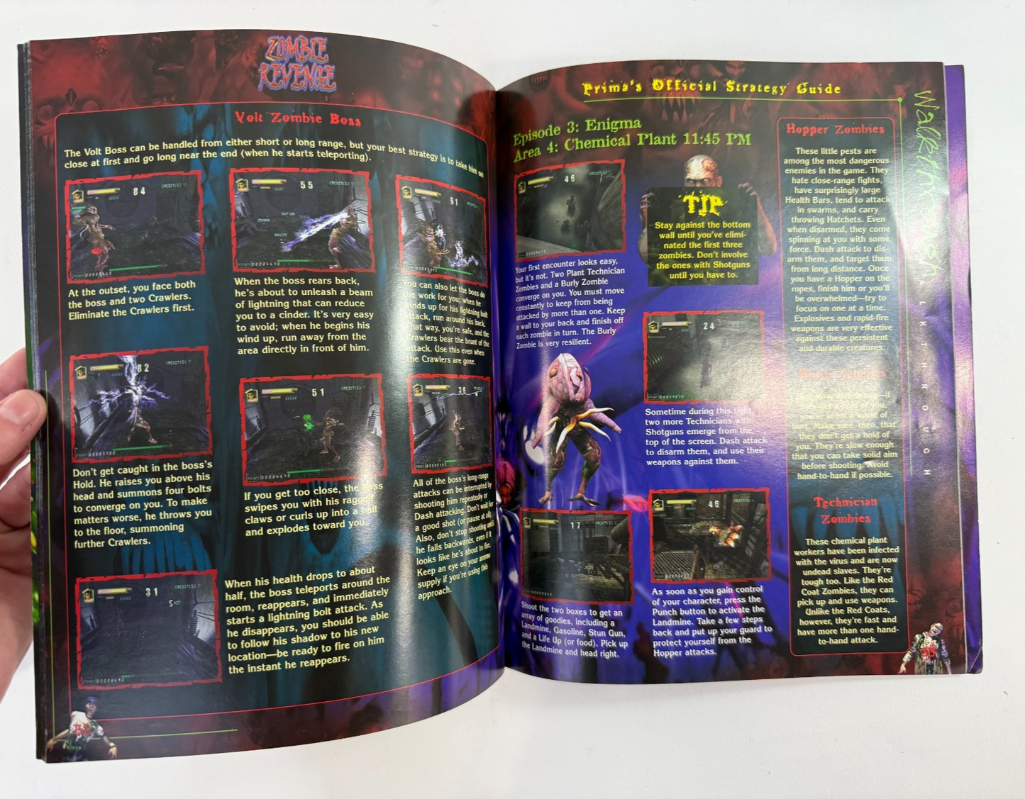 Zombie Revenge Official Strategy Guide (Prima Games, 2000) for Sega Dreamcast