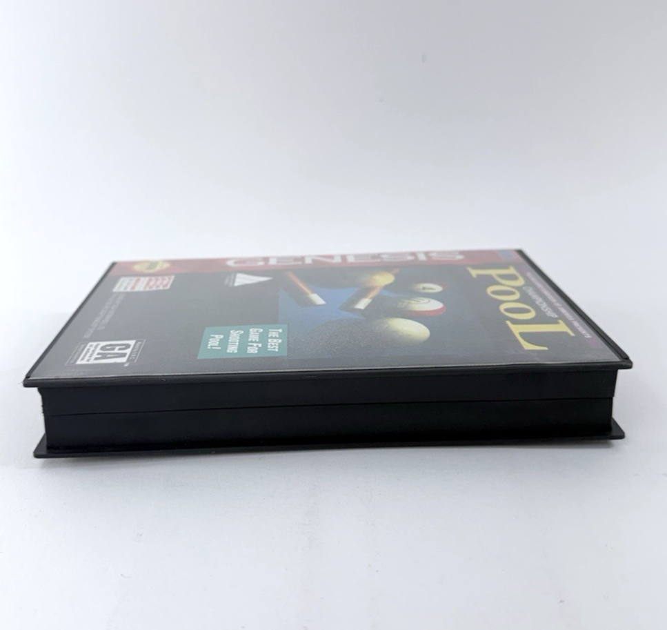 Championship Pool (Sega Genesis, 1993) Game Case Manual - Tested and Working