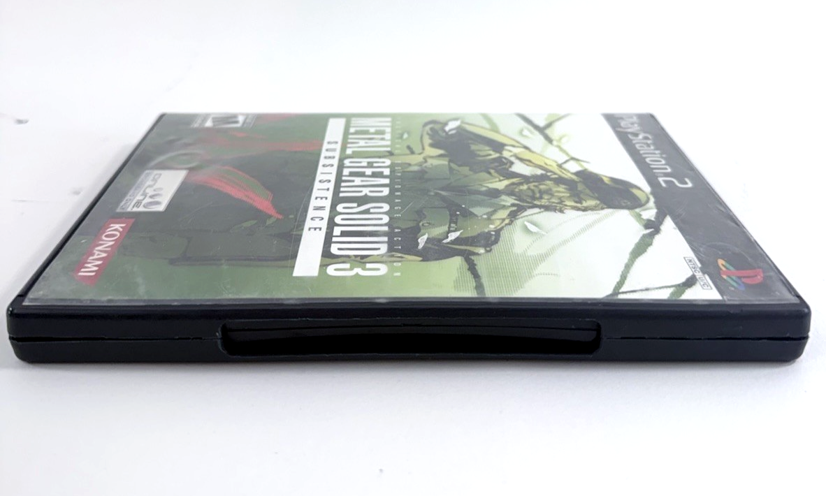 Metal Gear Solid 3: Subsistence (PlayStation 2, 2006) Game Discs & Case - Tested