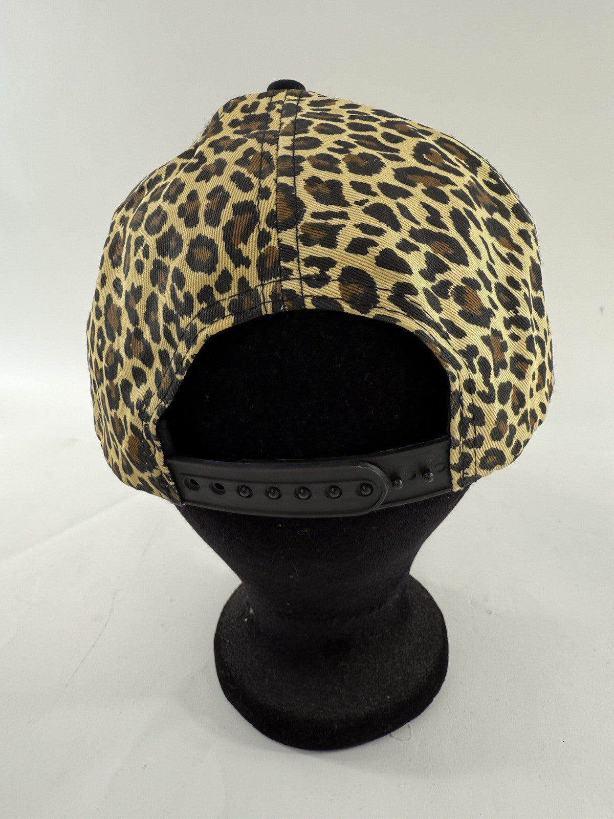 Blessed Girl 'Amazing Grace' Leopard Print and Leather One Size Baseball Cap