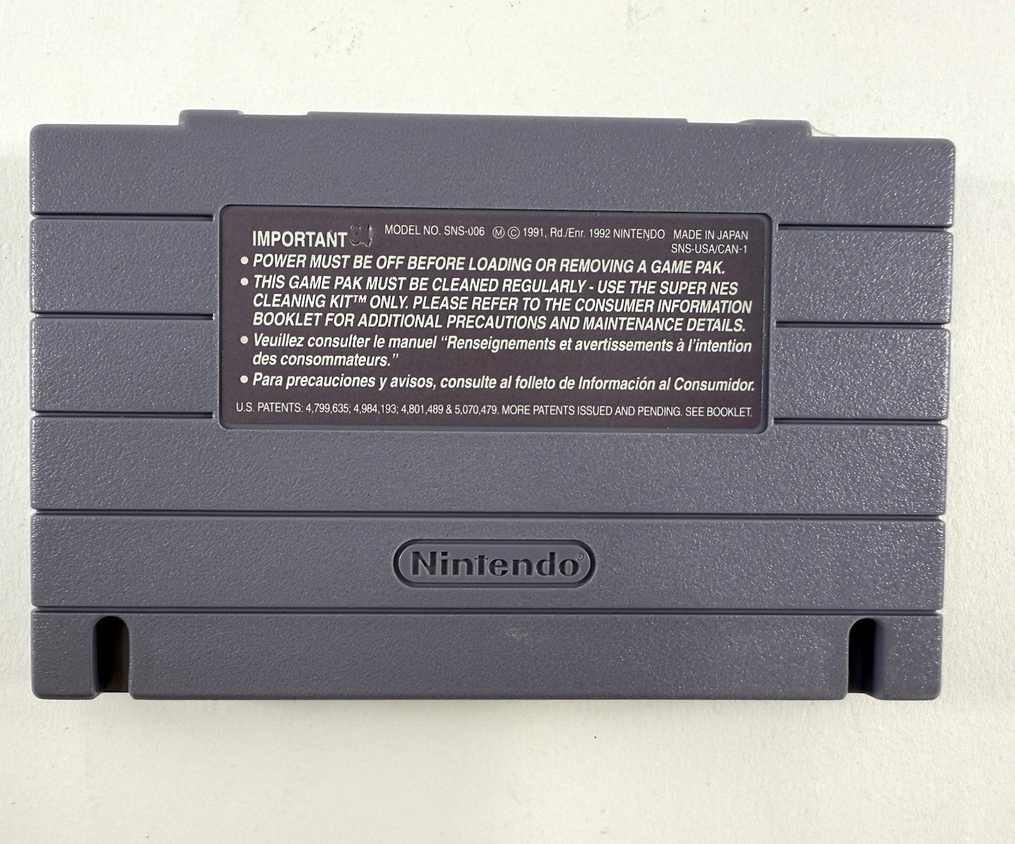 Super Tennis (Super Nintendo SNES, 1991) Game Box Manual Inserts - Tested