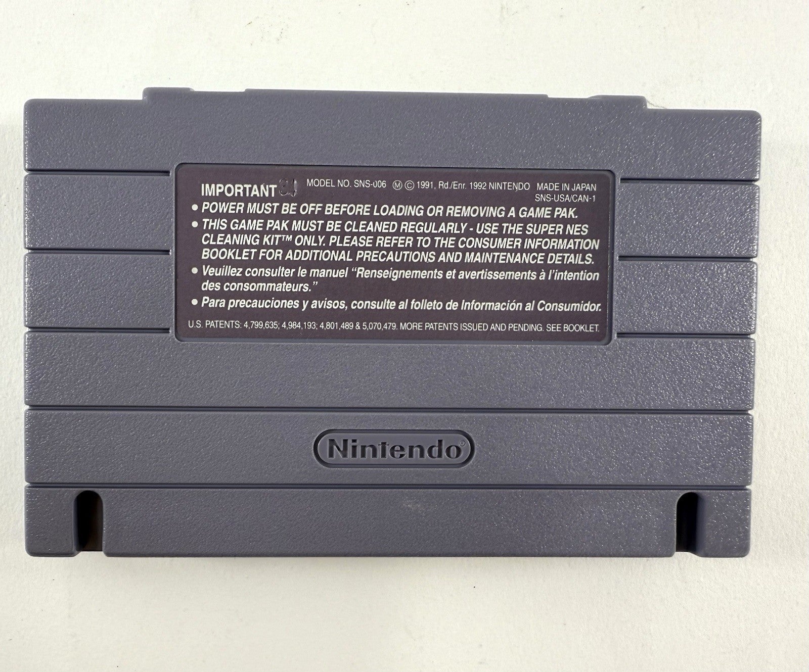 Super Tennis (Super Nintendo SNES, 1991) Game Box Manual Inserts - Tested