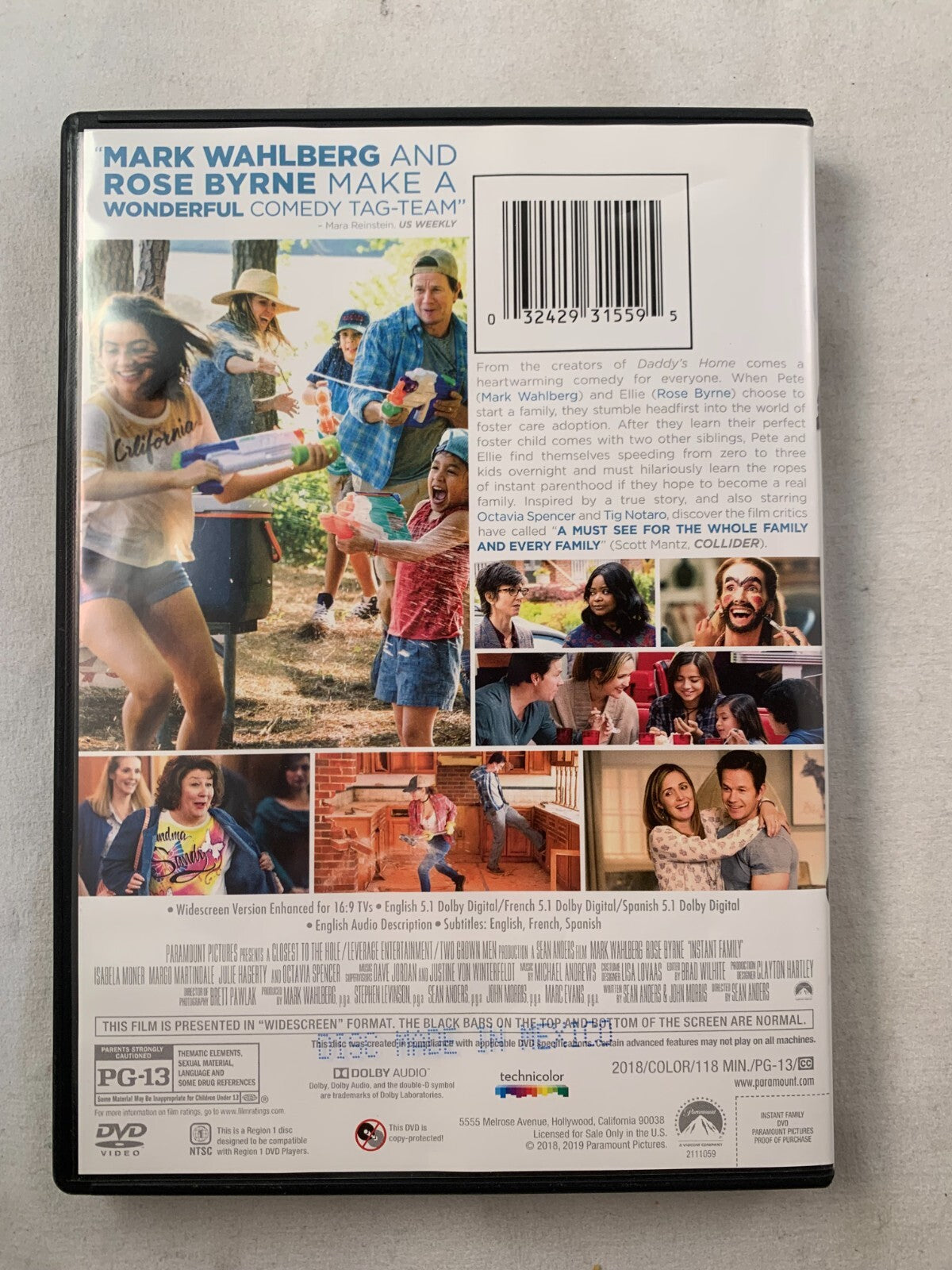Instant Family (DVD, 2018) Tested and Working