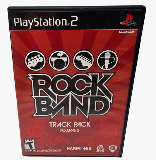 Rock Band Track Pack Vol. 2  (Playstation 2, 2008) Game case Manual