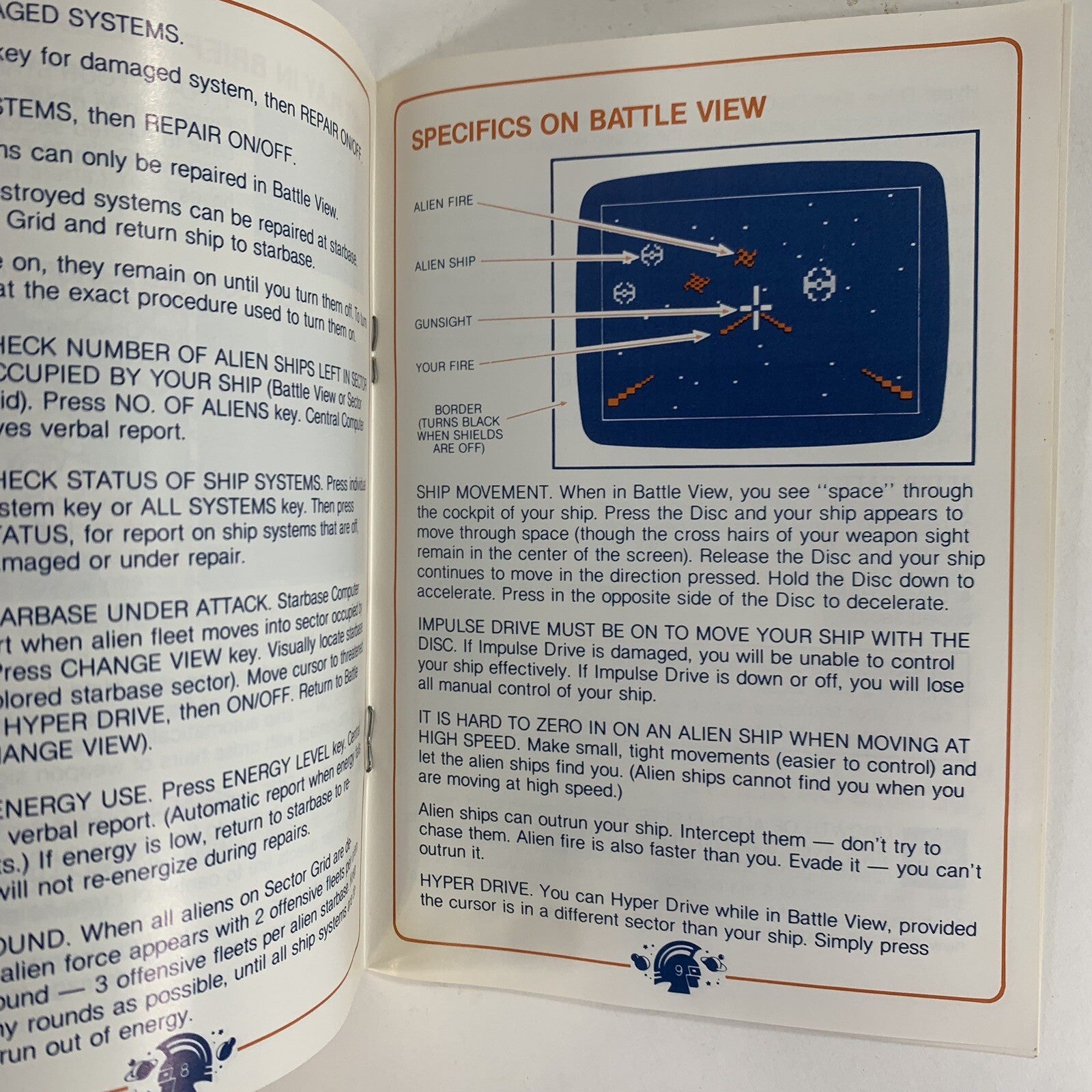 Space Spartans (Intellivision, 1982) Game Box Manual Overlays Complete