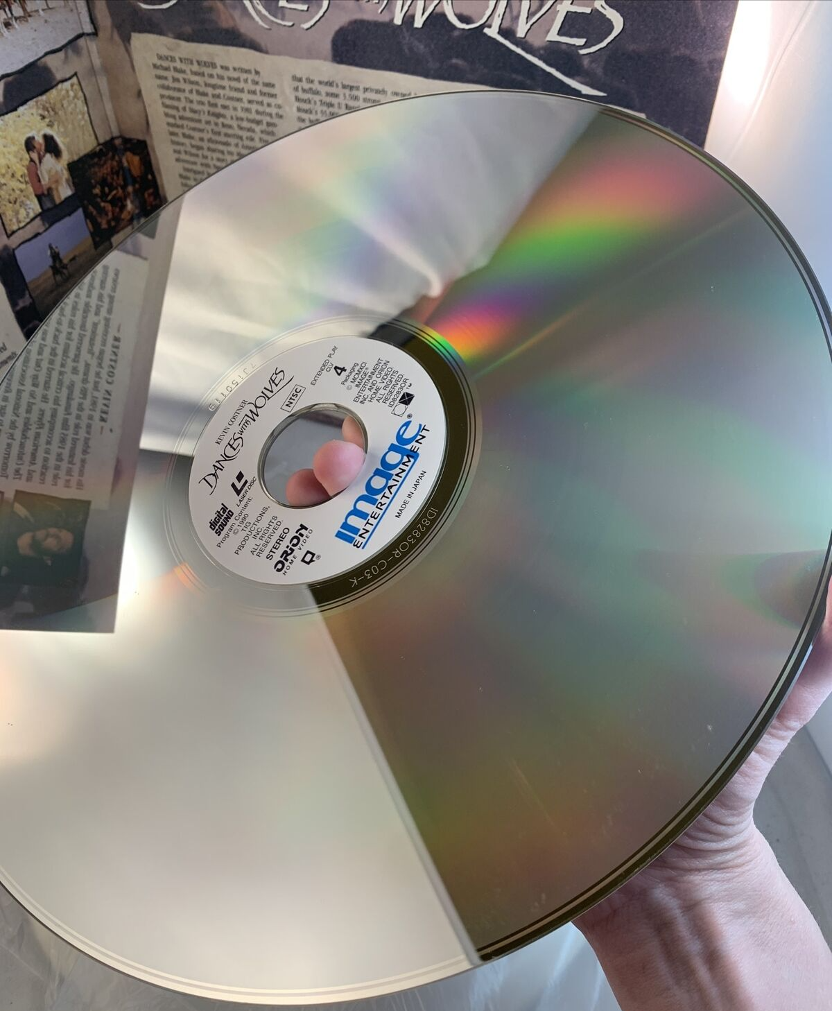 Dances With Wolves (Laserdisc, 1991) Kevin Costner - Tested and Working