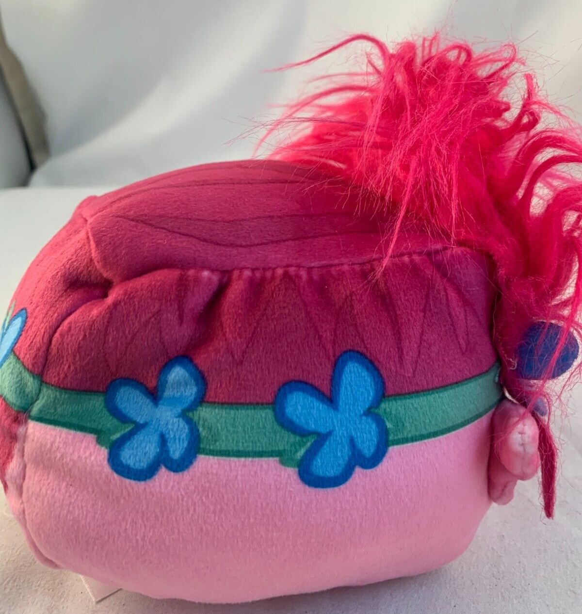 2017 DreamWorks Trolls 6" Princess Poppy Pink Cube Plush