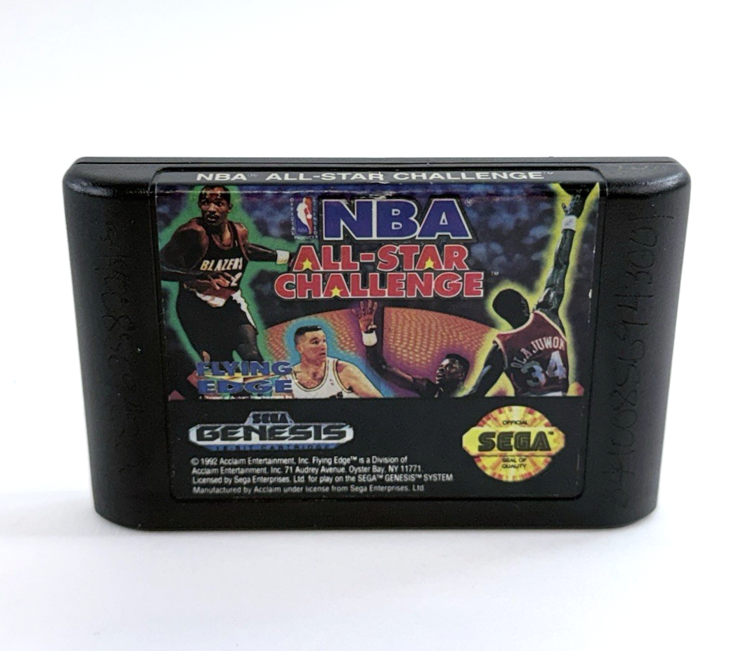 NBA All-Star Challenge (Sega Genesis, 1992) Game Cartridge - Tested