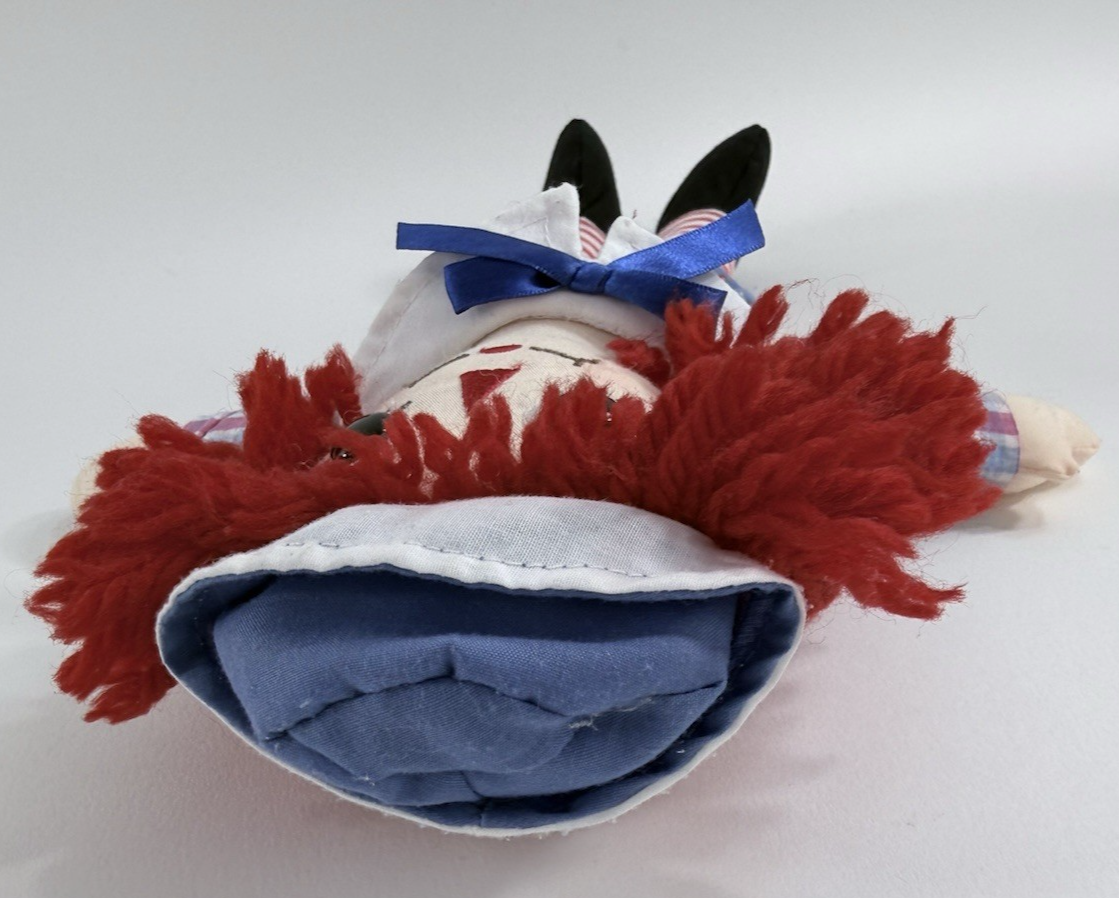 Aurora 2011 Plush 8" Raggedy Andy Embroidered Plush Doll