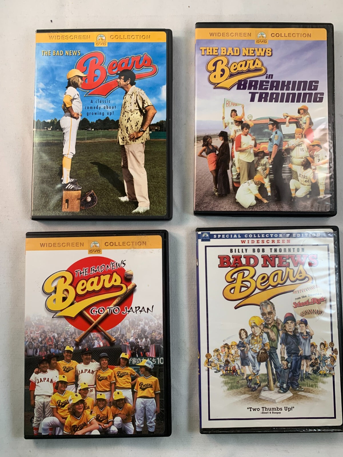 The Bad News Bears Original Trilogy and 2005 Remake (DVD bundle of 4) - Tested
