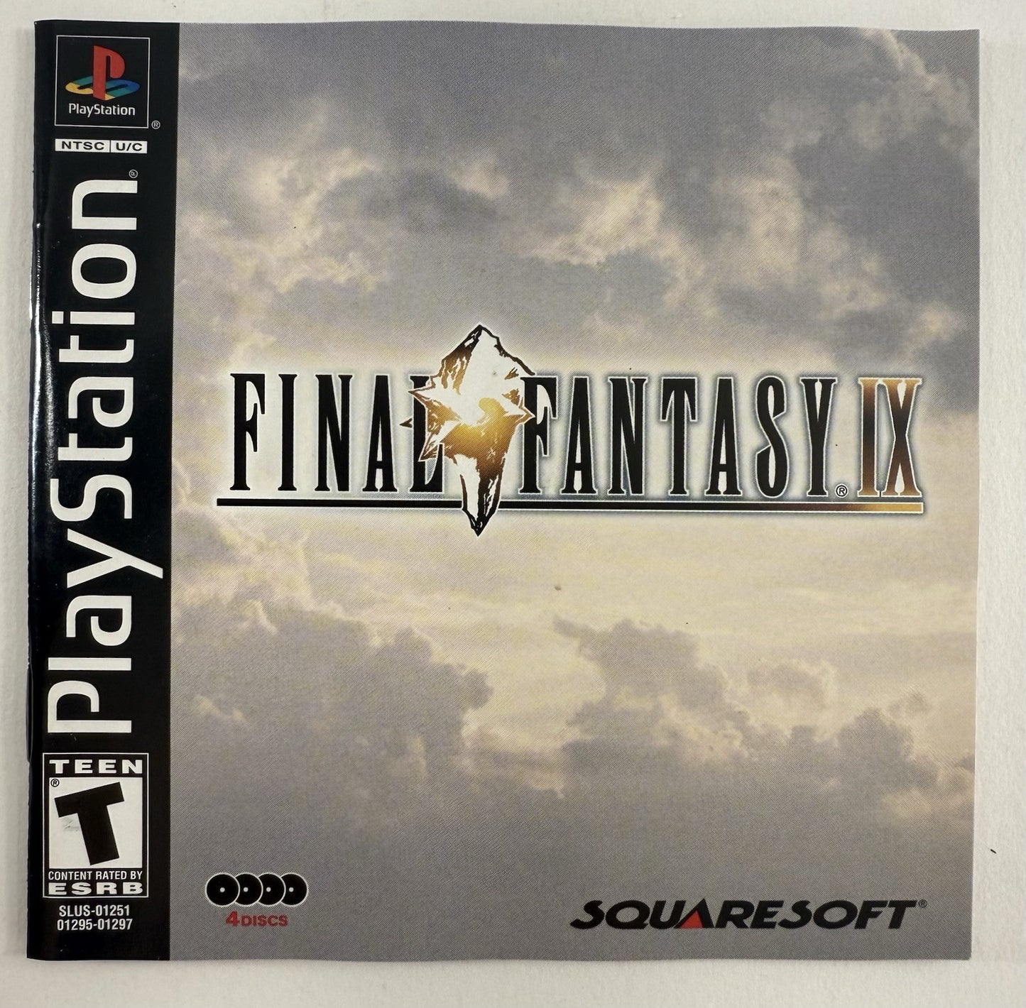Final Fantasy IX (Sony PlayStation, 2000) Discs Case Manual Insert - Tested