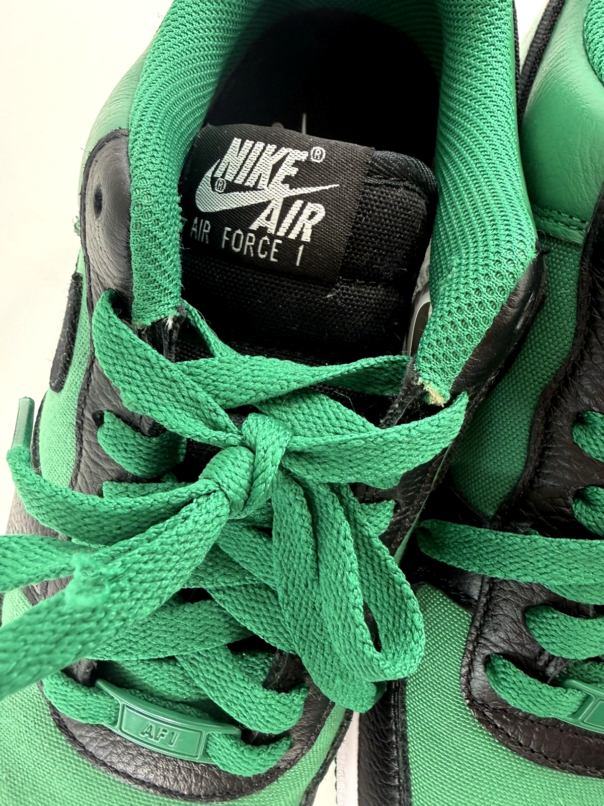 Nike Air Force 1 Low By You Custom DV3907-900 Green/Black US Women's 9 Shoes
