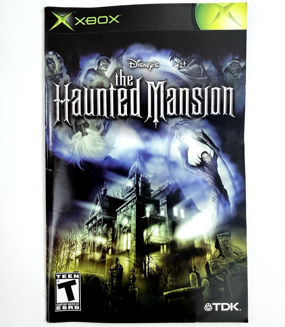 The Haunted Mansion (Xbox, 2003) Game, Case, Manual, Reg. Card, Ticket - Tested