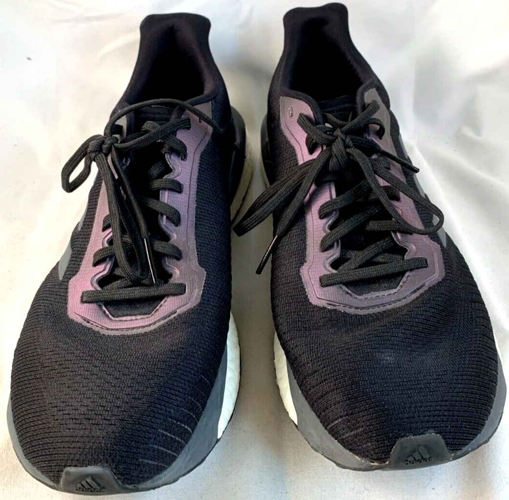 Adidas US Size 10 Mens' Solar Drive Black and Purple Running Sneakers