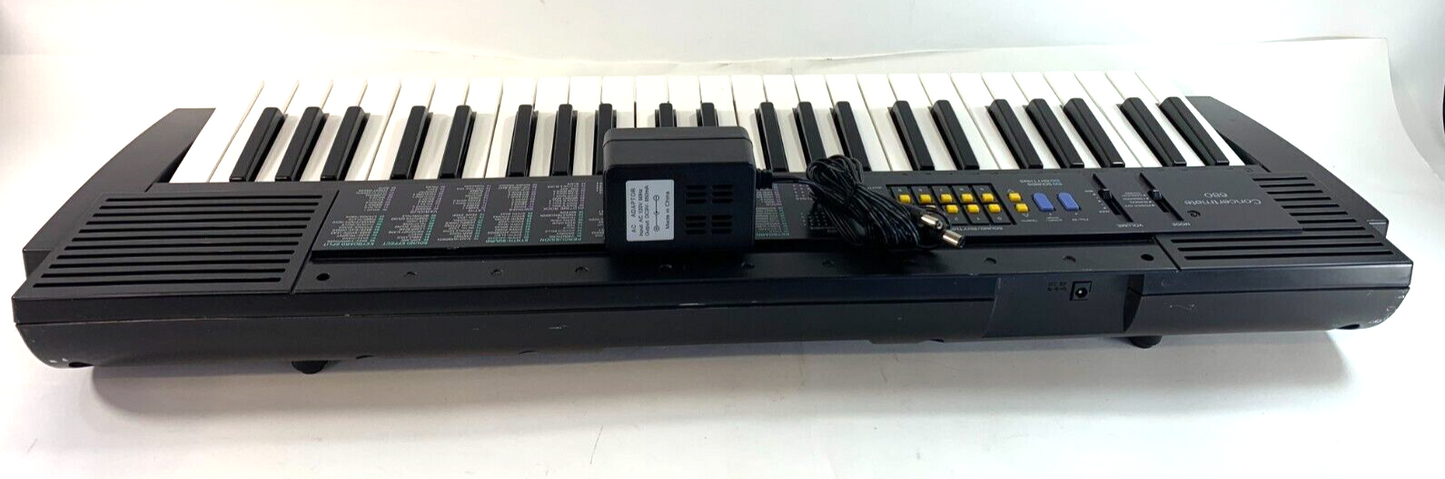 Radio Shack Concertmate 680 49 Key Electronic Keyboard with AC Adapter - Tested