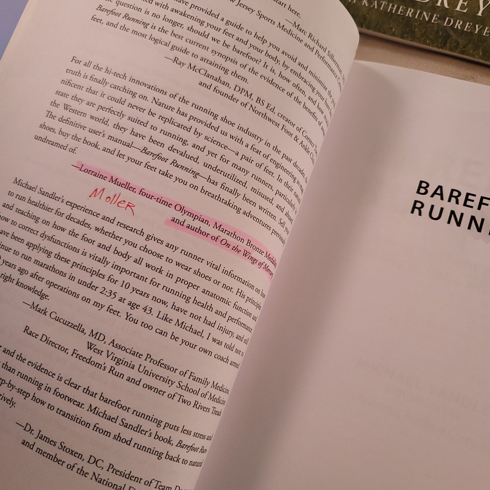 Barefoot Running by Jessica Lee; Michael Sandler Chi Running Marathon Book Lot